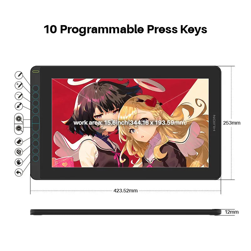 Graphics Monitor Screen 15.6 Inch Drawing Tablet for Android