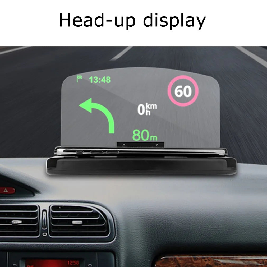 Wireless Charger, GPS Navigation r Car Phone Stand HUD