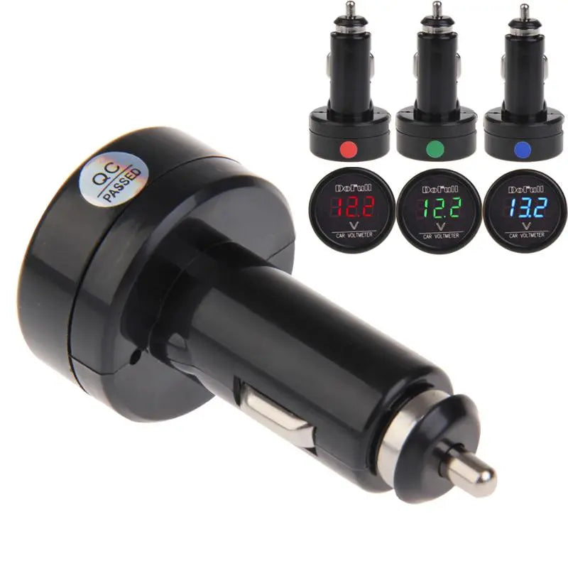 Car Digital Voltmeter Cigarette Lighter Socket Car Voltmeter