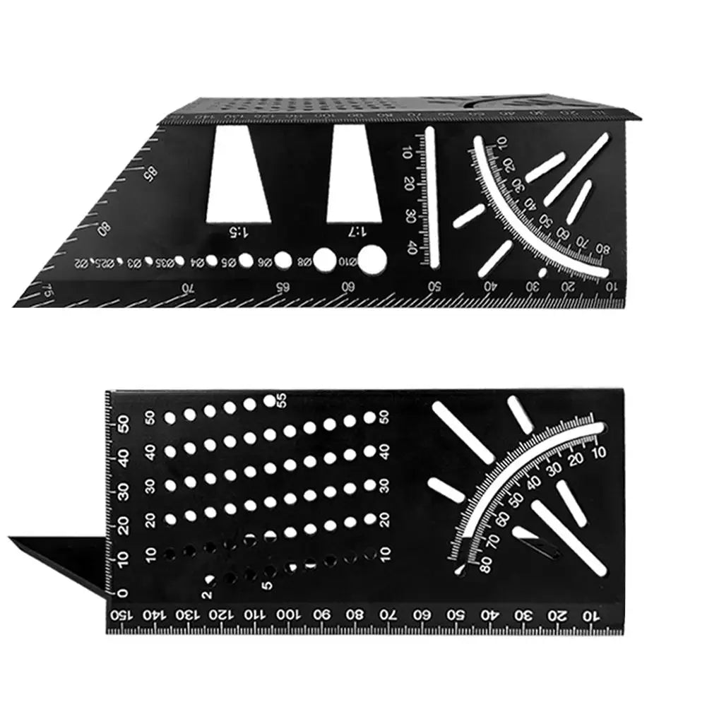Black Aluminum/Plastic Scriber Dovetail Marking Template Vertical Angle Calibration Practical Guide Marker Woodworking Tool