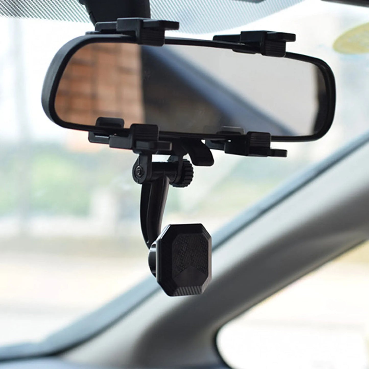 Rearview Mirror Mount Auto Magnetic Cell Phone ABS Holder Accessories