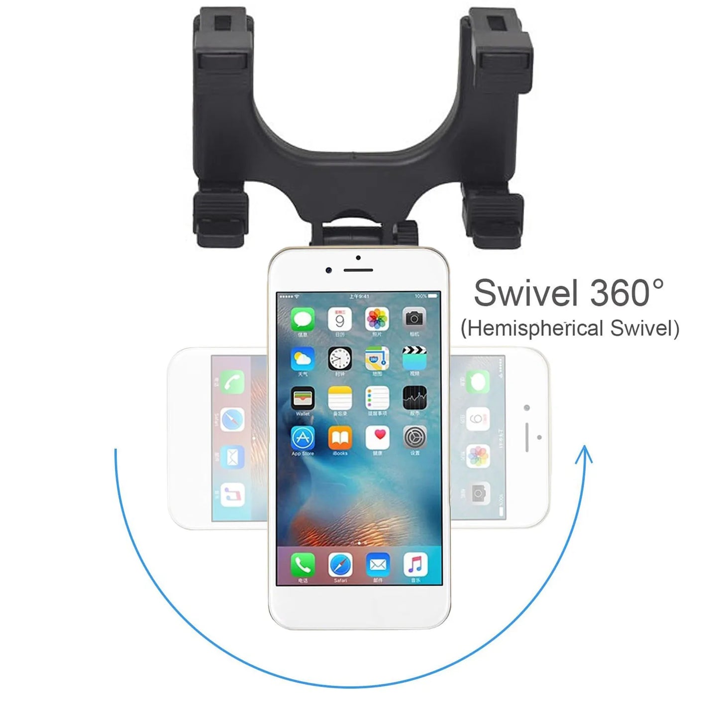 Rearview Mirror Mount Auto Magnetic Cell Phone ABS Holder Accessories