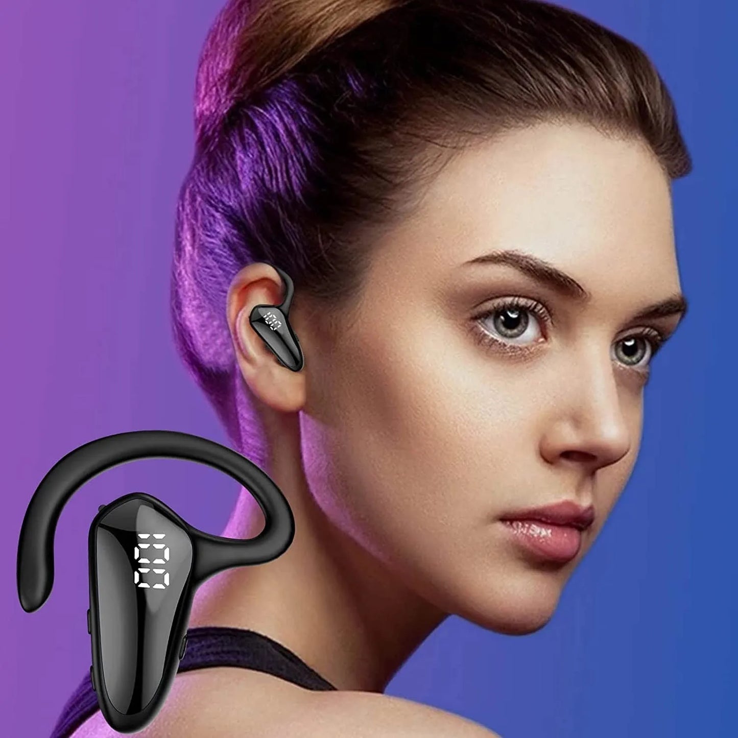 Ear hook Headset Wireless Bluetooth Microphone Business Office Driving