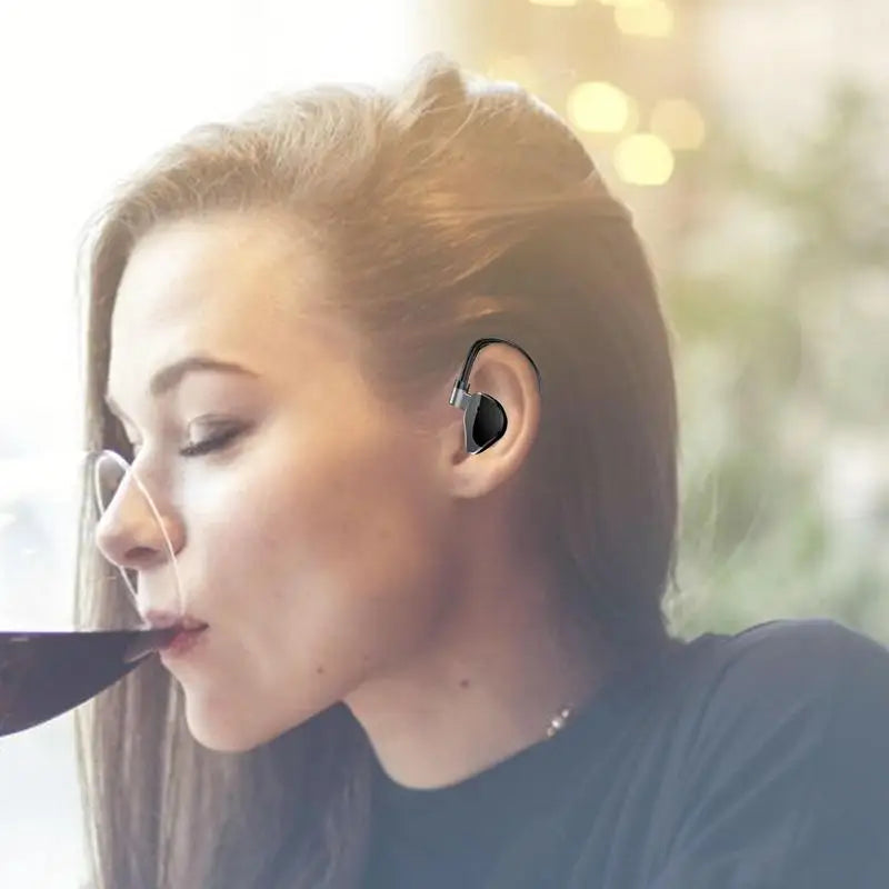 Wireless Earpiece Microphone Handsfree Headset Earpiece Noise Canceling