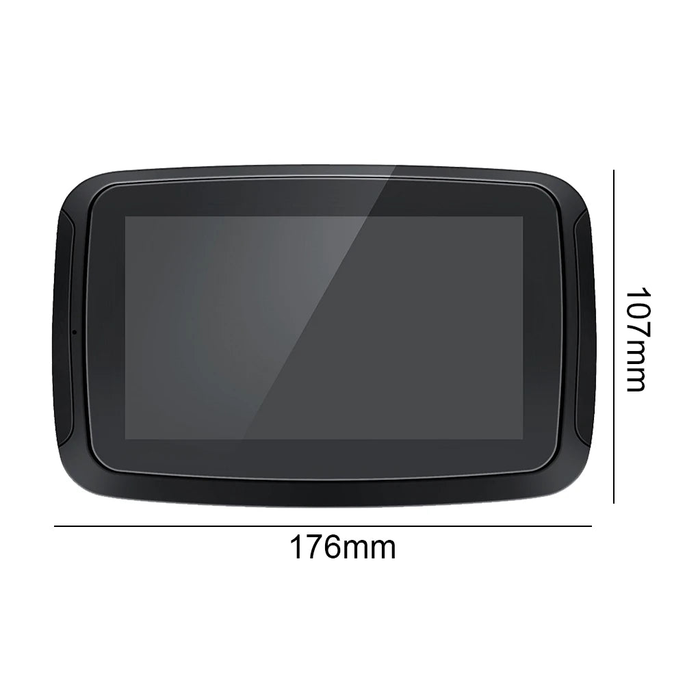 5 Inch Motorcycle GPS Navigation Waterproof Motorcycle CarPlay Display Screen