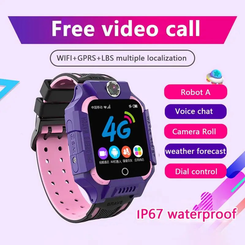 Kid Smart Watch Digital Waterproof Location Video