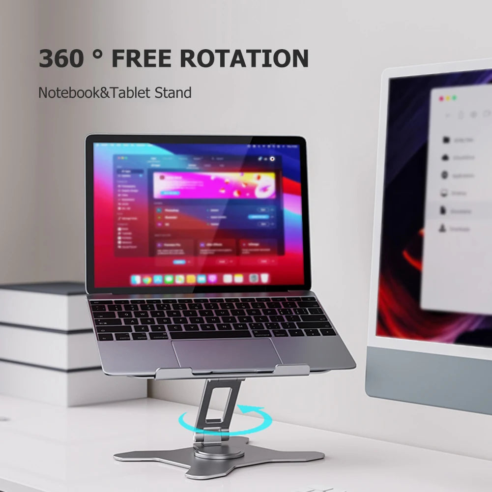 360 Rotating Notebook Support Bracket Adjustable Laptop Cooling Stand