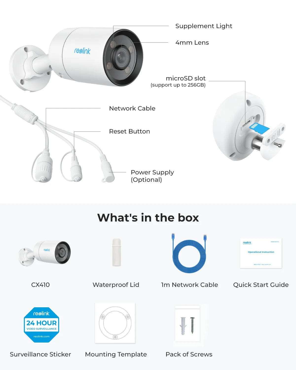 Outdoor Security, Camera Adjustable, Light Smart Detection