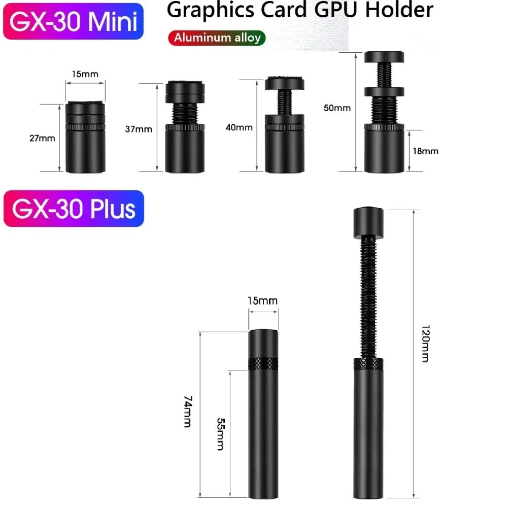Graphics Card GPU Support Adjustable Telescopic Rotating Aluminum