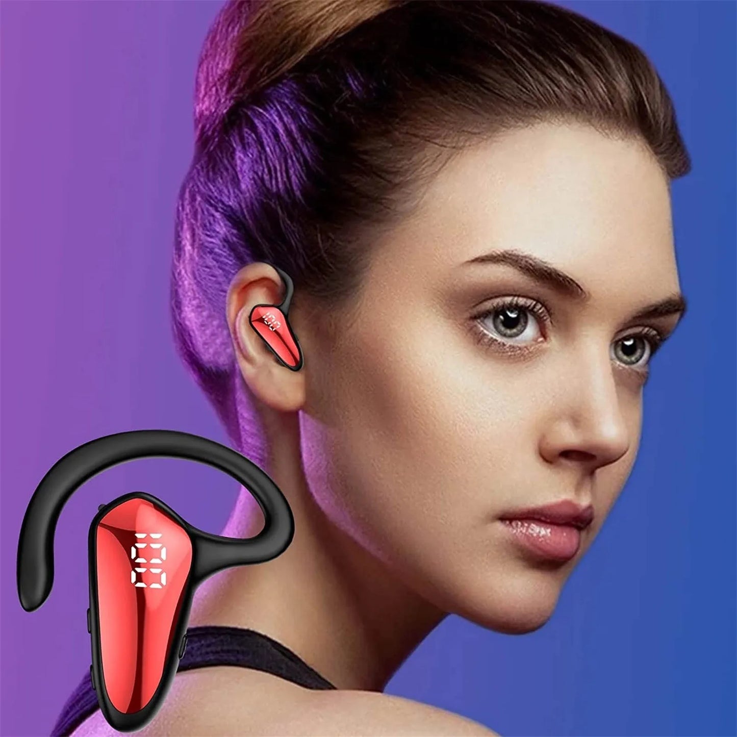 Ear hook Headset Wireless Bluetooth Microphone Business Office Driving