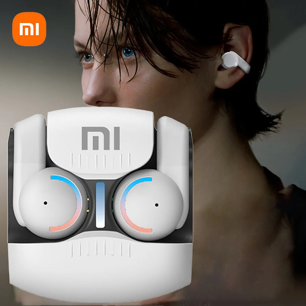 Clip-on Wireless Bluetooth Headphones Latency Noise Gaming Casual Headphones