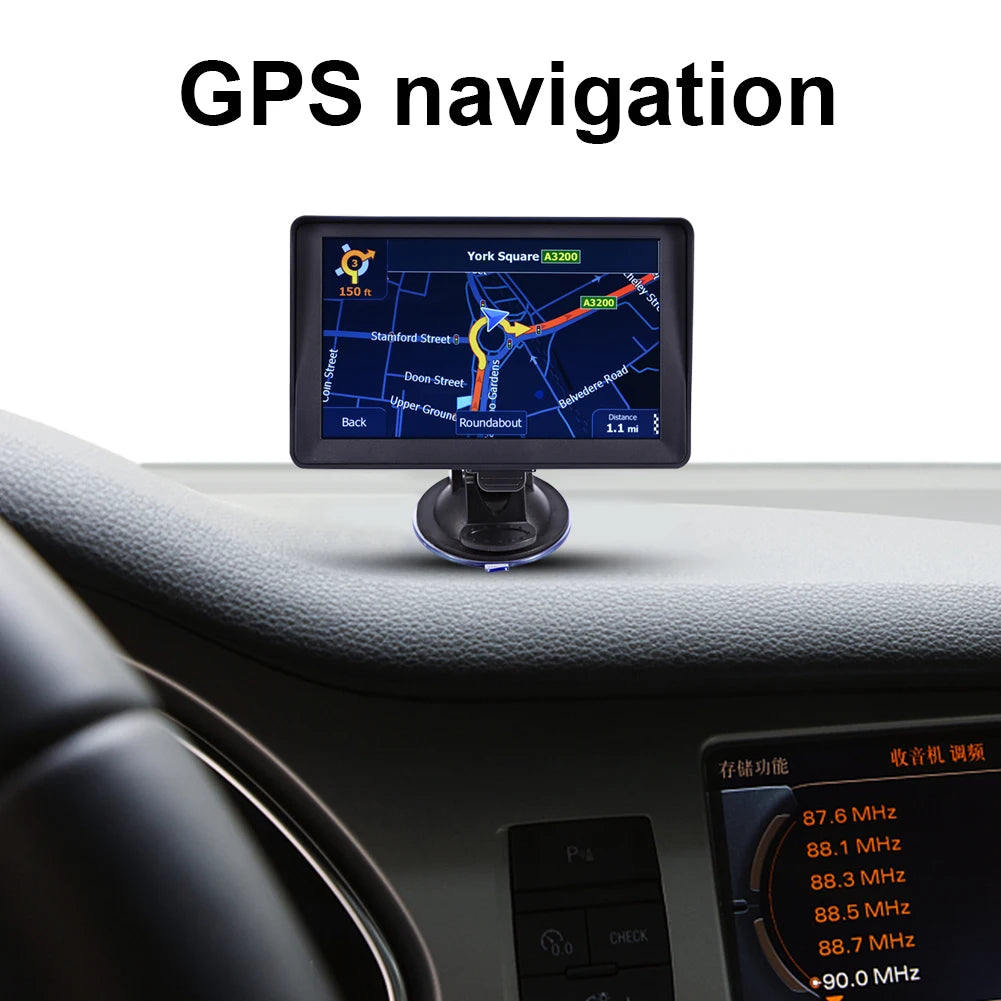 G101 GPS Navigator 7 Inch Car GPS Navigation Navigator 256MB+8G Capacitive Screen FM Voice Prompts HD Resolution for Car Truck