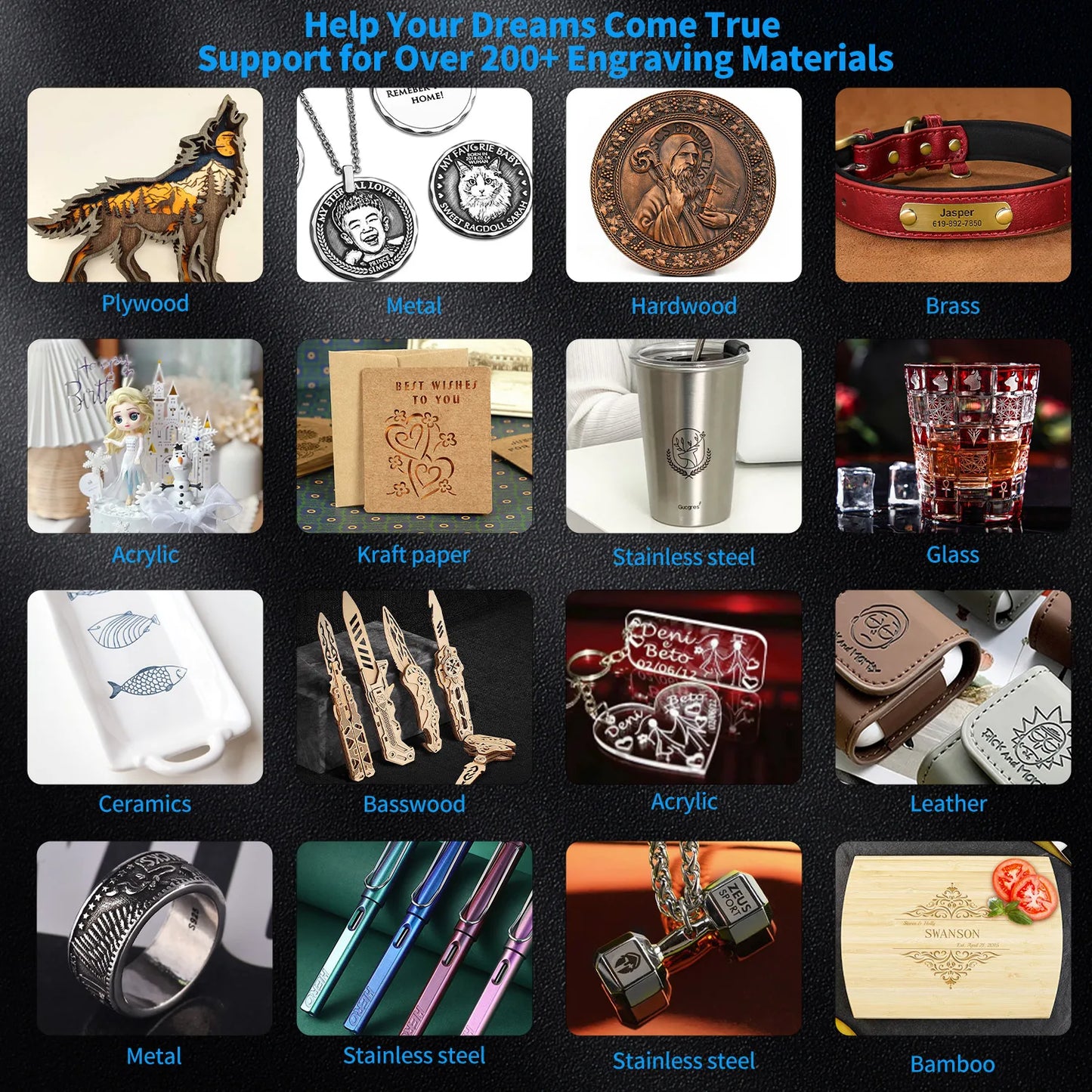 20W Laser Engraver, Cutting Machine, Wi-Fi Control, Touch Screen