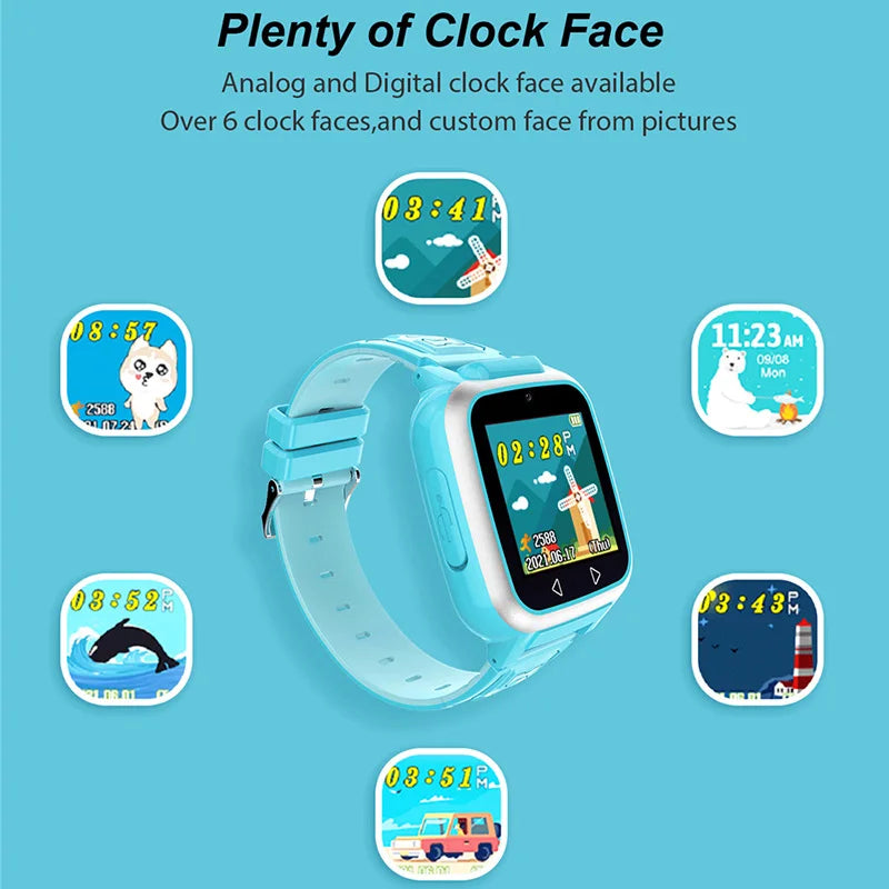 Watch Music Game Pedometer Dual Camera Children MP3 Recording Smartwatch Baby Watch Gift for Boys Girls