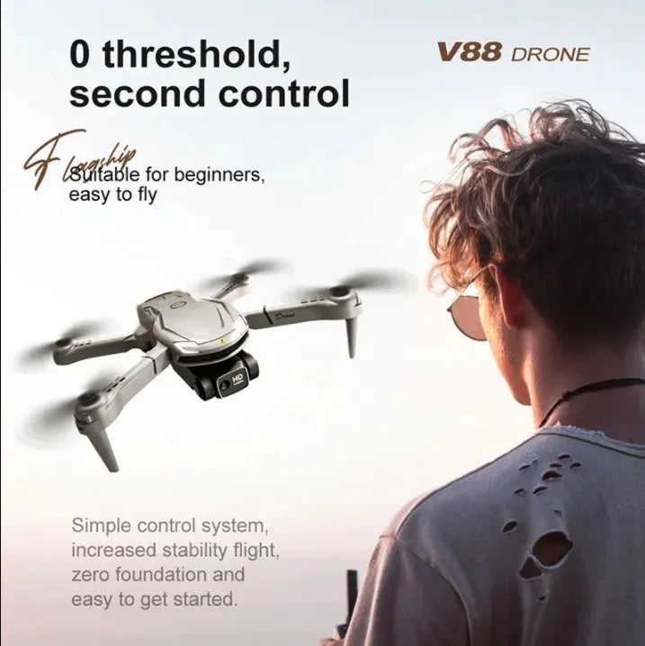 Pro Drone 8K Dual-Camera Professional HD Aerial Photography FPV GPS Omnidirectional Obstacle