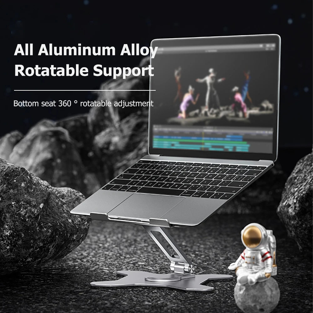 360 Rotating Notebook Support Bracket Adjustable Laptop Cooling Stand
