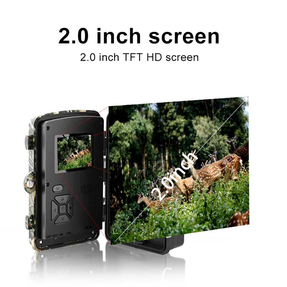 Wildlife Hunting Camera Waterproof Hunting Equipment Night Vision Motion Sensor Wild Animal Trail Surveillance Detector Camera