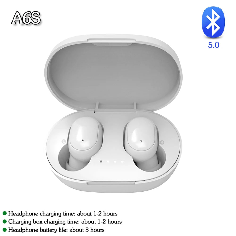 Wireless Stereo Earphones Waterproof Bluetooth-Compatible Gaming, Headsets Noise Reduction
