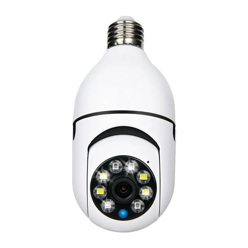 Bulb Camera, Day And Night. Full-color Lighting, Surveillance Camera Double Light Rotation