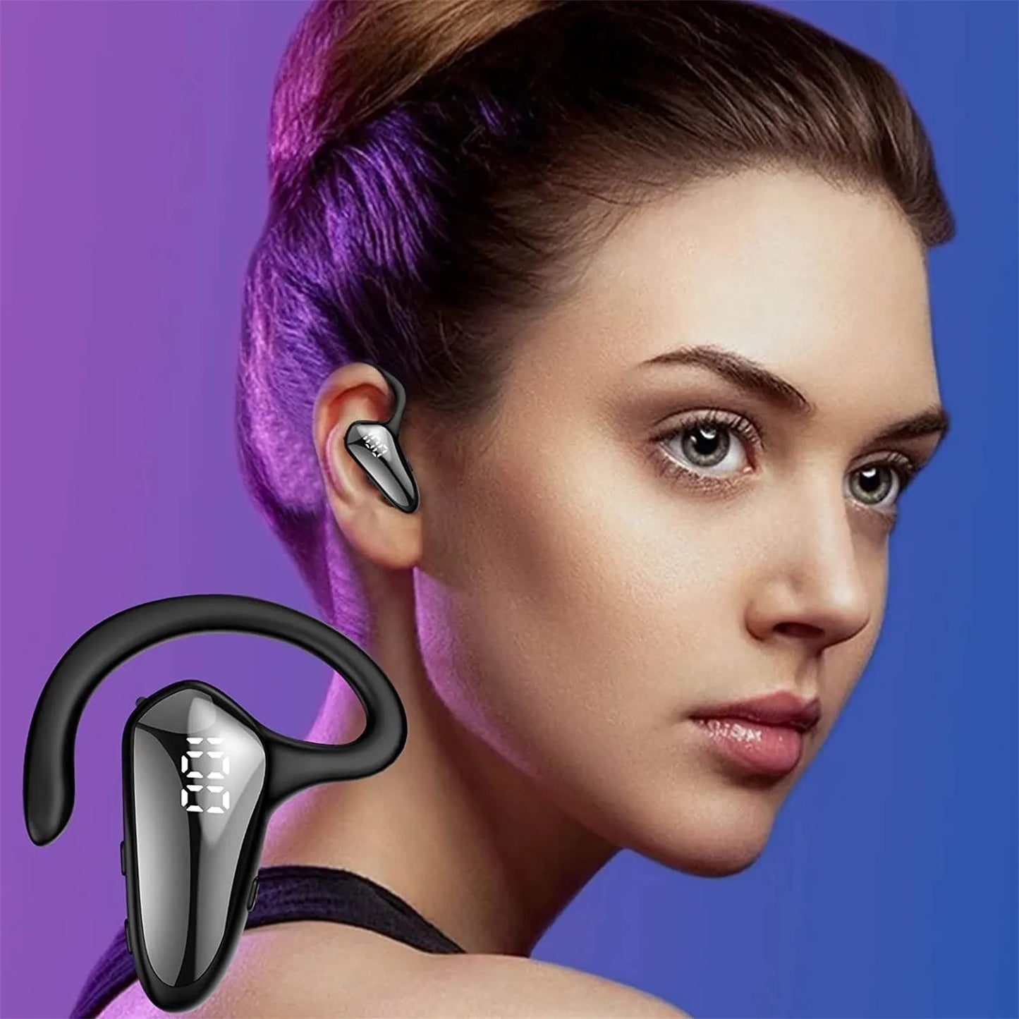 Ear hook Headset Wireless Bluetooth Microphone Business Office Driving