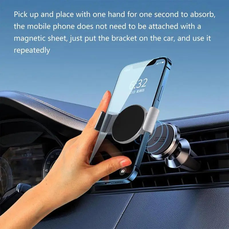 Metal Phone Clamp for Magnetic Car Mount Phone Clip for Car for Smartphone