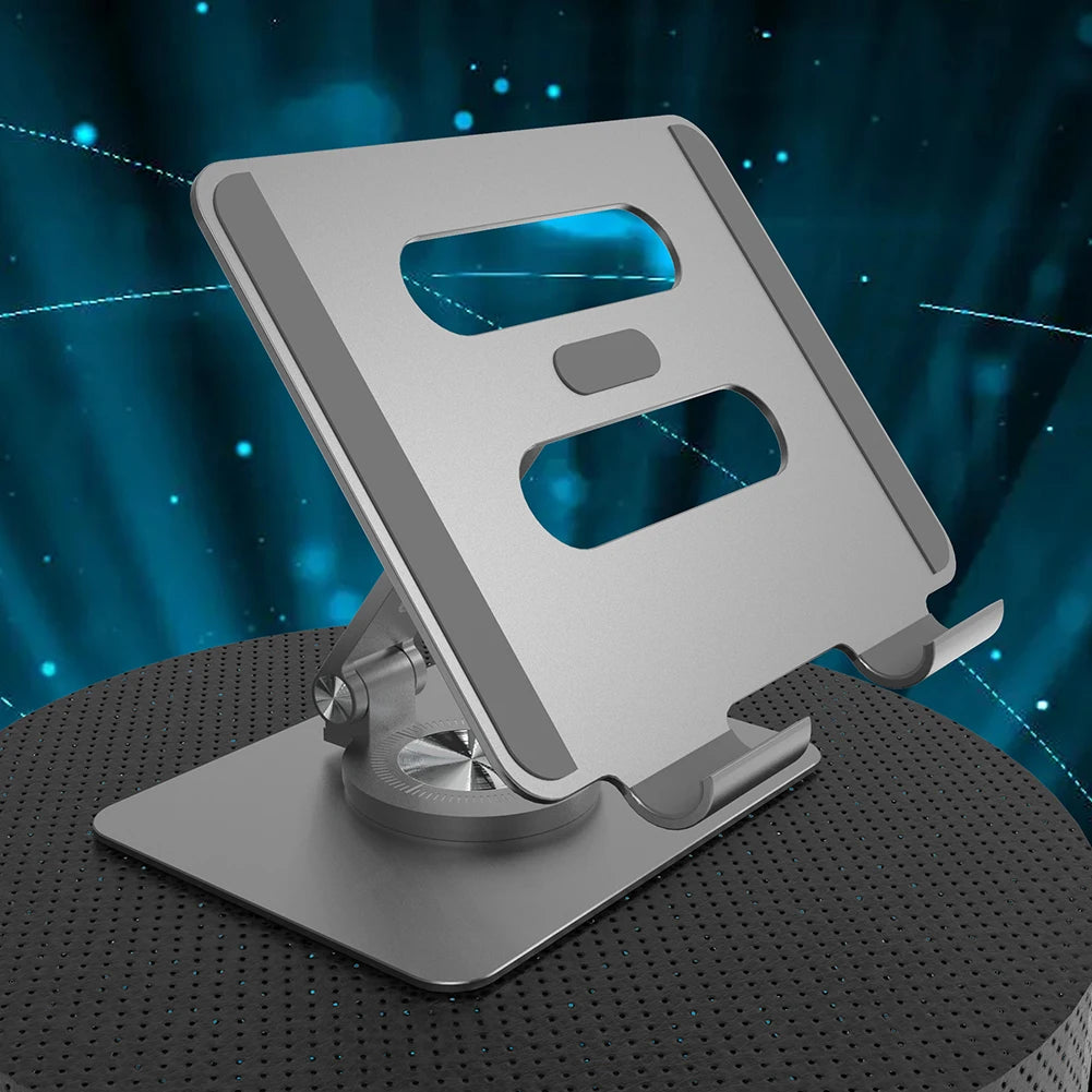 Tablet Stand Desk Riser 360° Rotation Adjustable Foldable Mobile Phone Holder