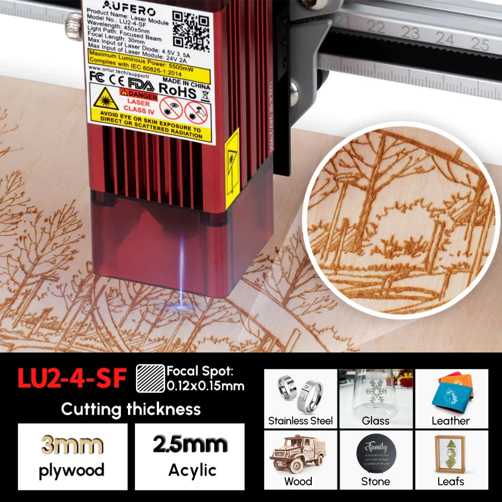 Laser Master Table Lase Engraver Cutter Woodworking, Powerful Wood Metal
Engraving