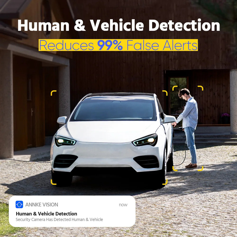 Light Bullet Network Camera Built-in Mic Smart Home t people vehicle detection