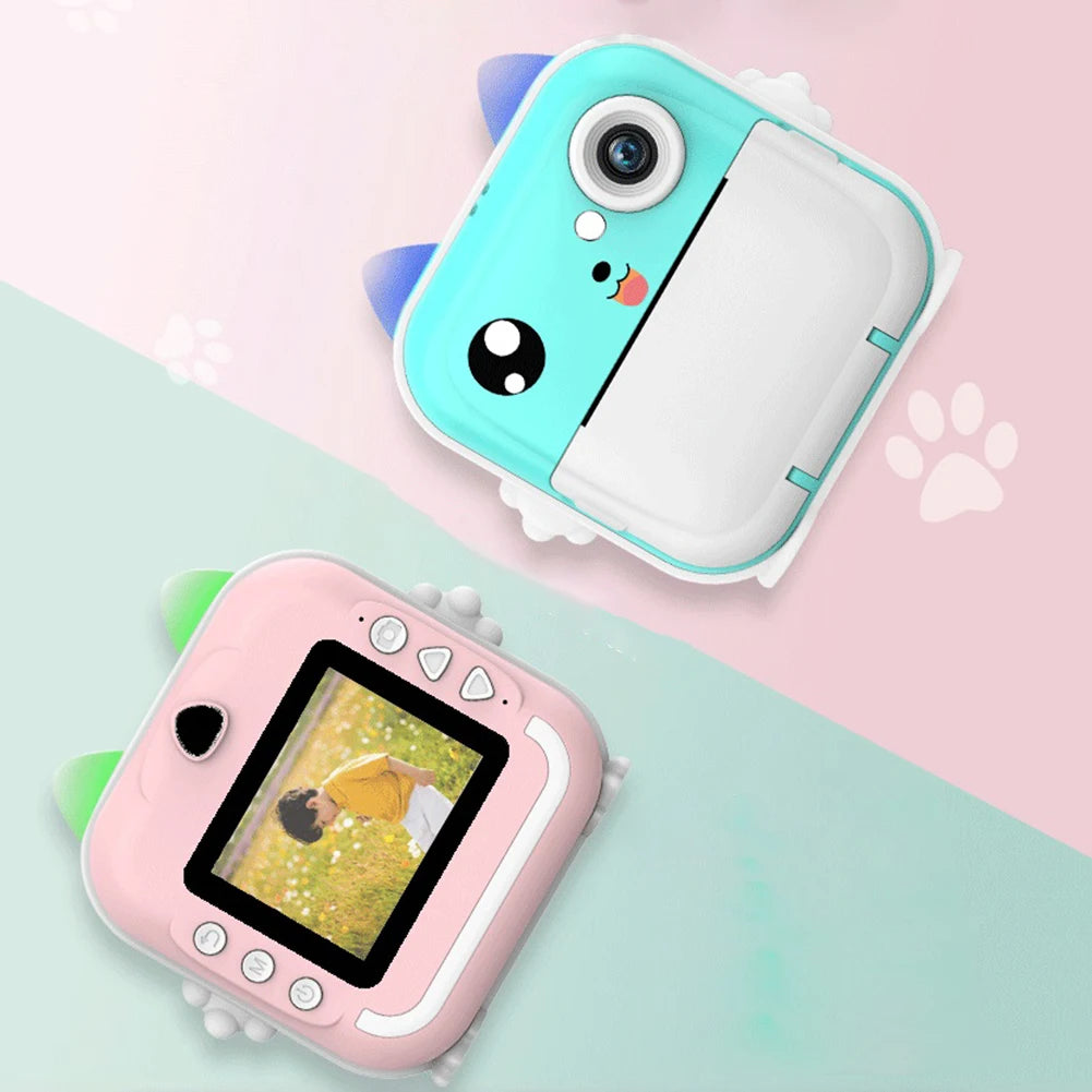 Children Instant Print Camera Thermal Printer Video Recording Pictures Girl Boy Birthday Gift