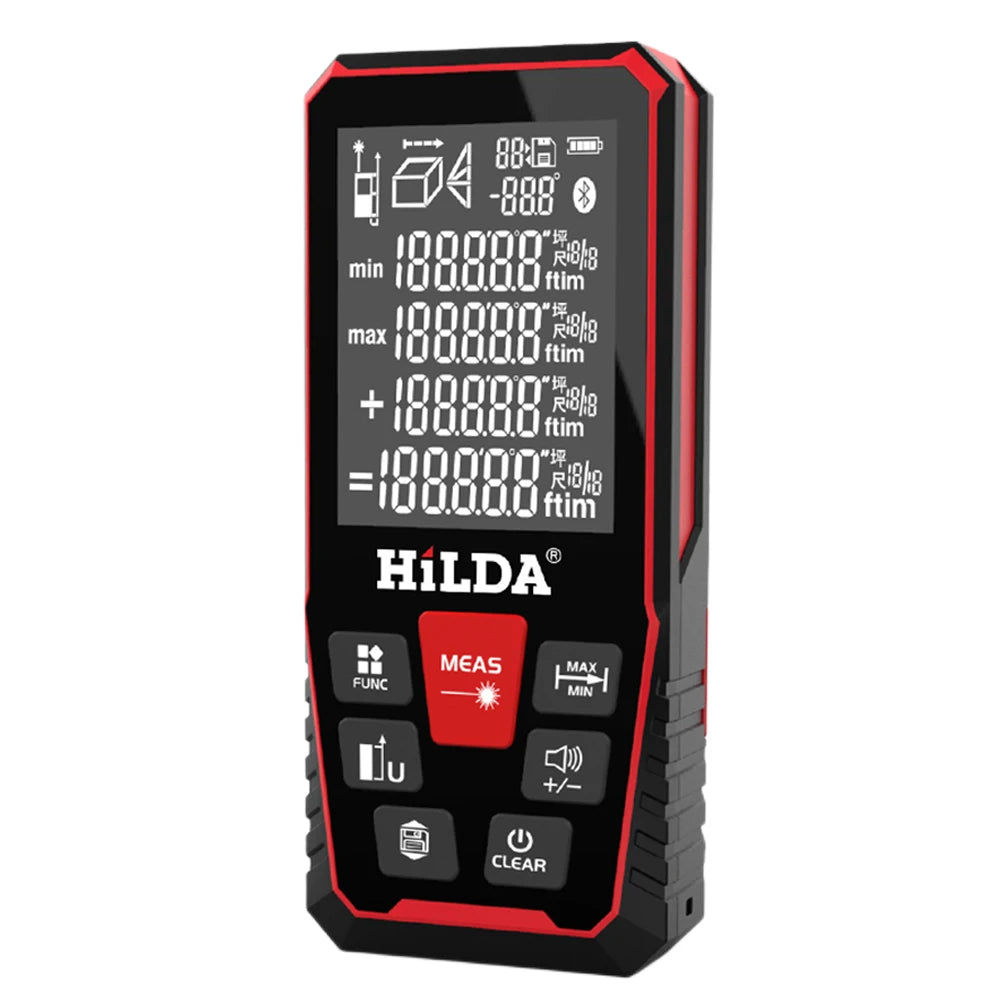 Laser Rangefinder Distance Meter Finder Building Measure Ruler Laser Tape Range