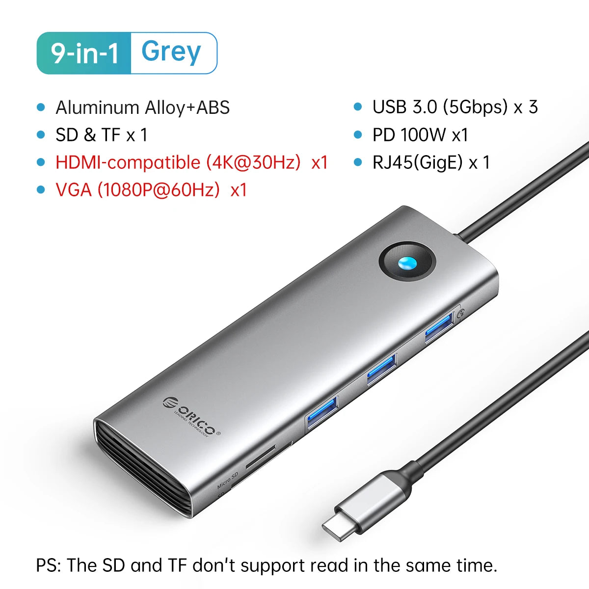 Docking Station C HUB HDMI USB 3.0 MacBook Pro Laptop