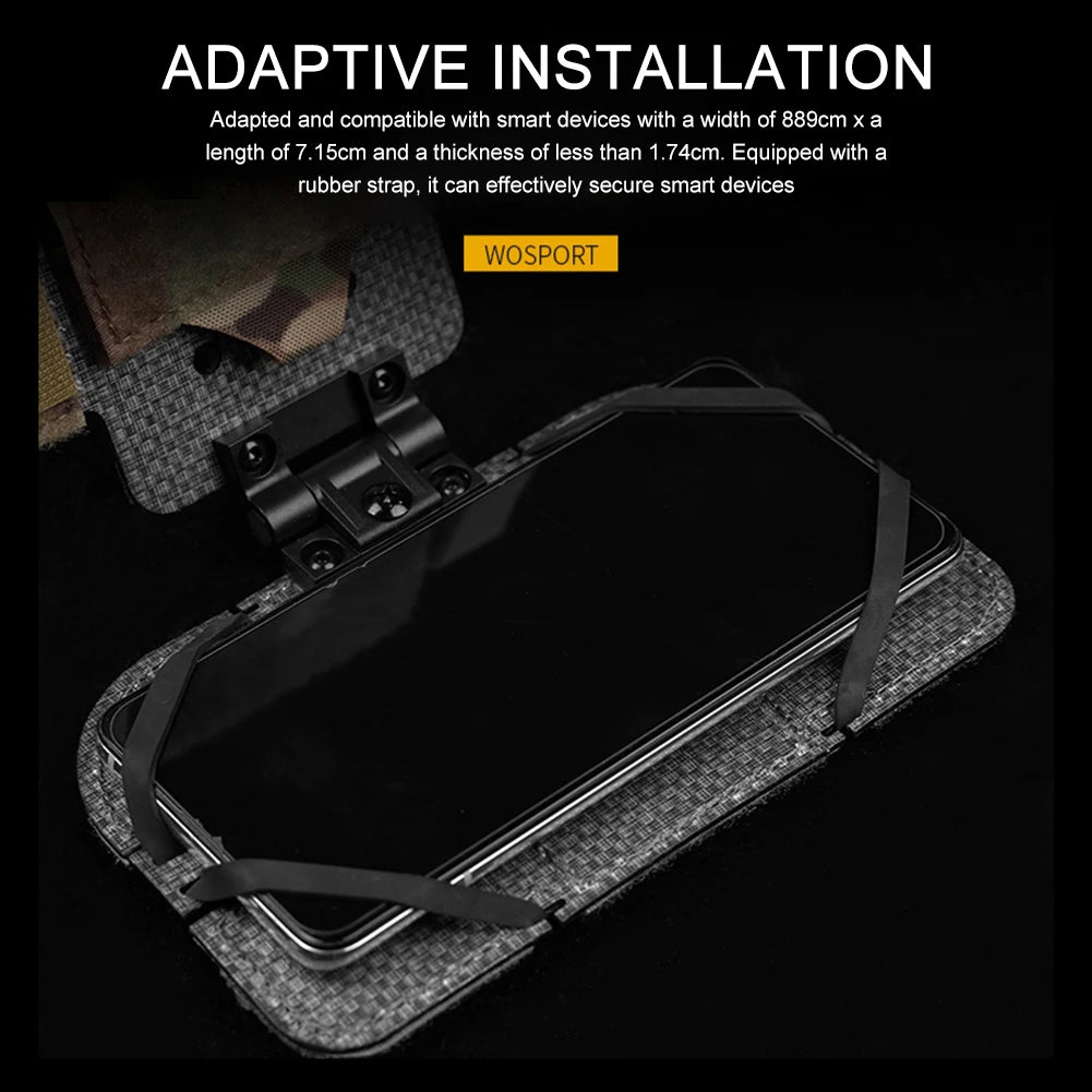 vest Molle Phone Holder Cell Phone Board with MOLLE Strap Carrier