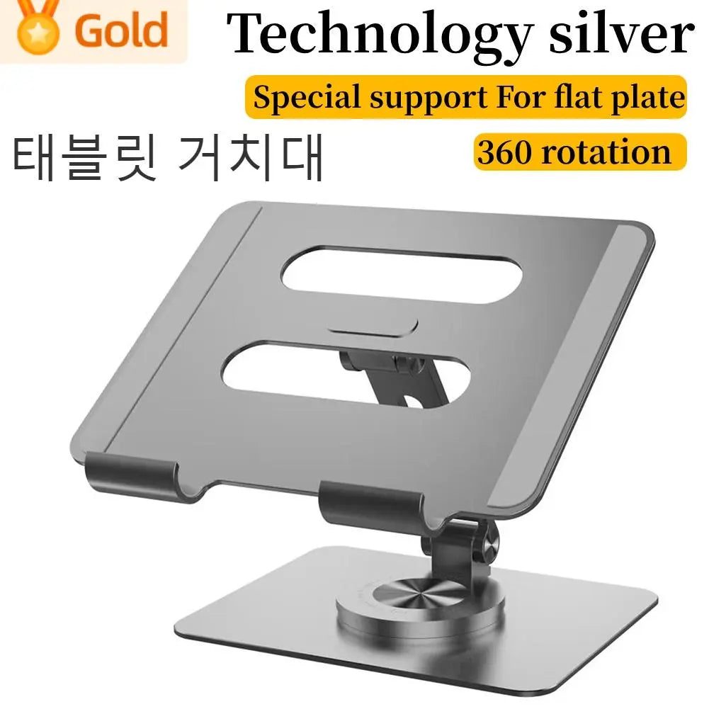 Tablet Stand Laptop Bracket For iPad 360 Rotation Foldable Mount