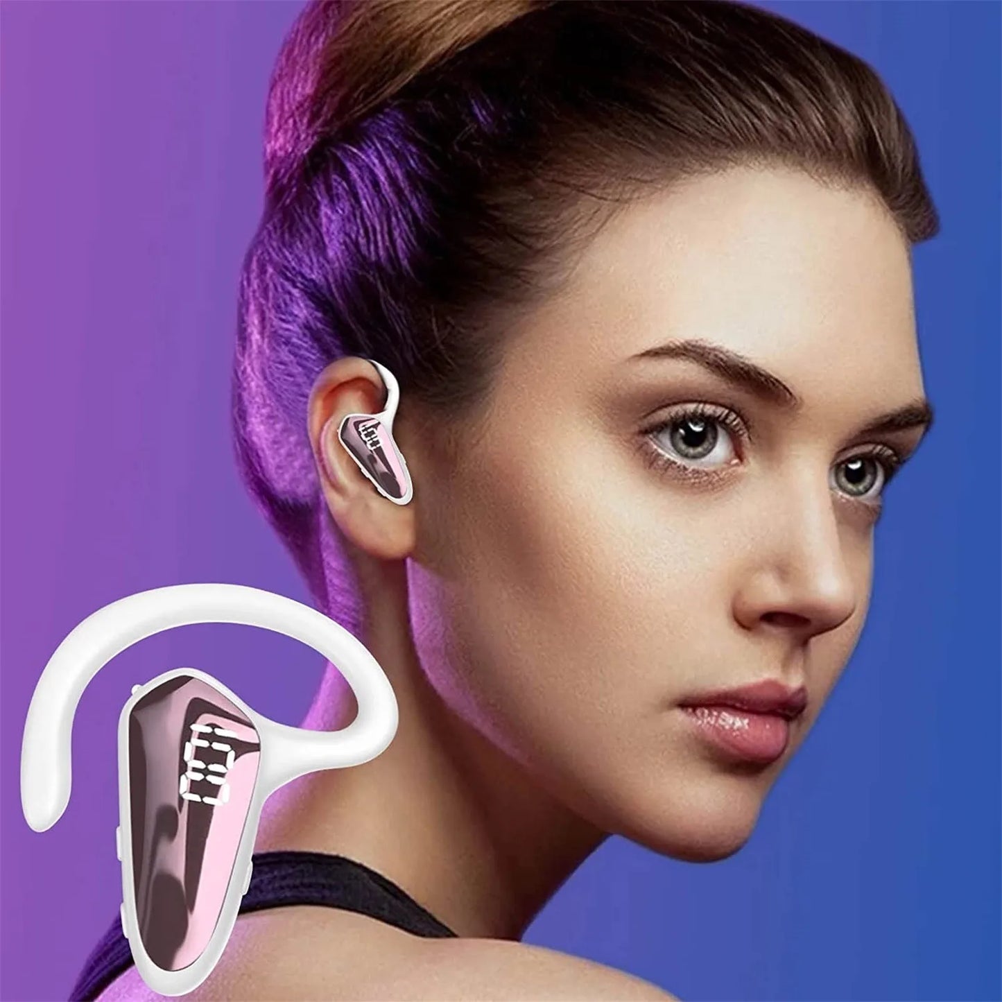 Ear hook Headset Wireless Bluetooth Microphone Business Office Driving