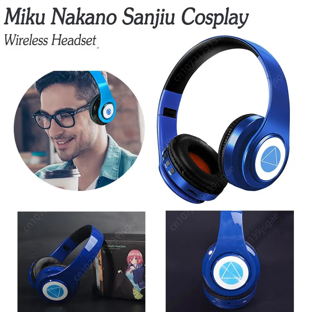 Wireless Bluetooth-compatible Headset Headphones with Mic for Phone