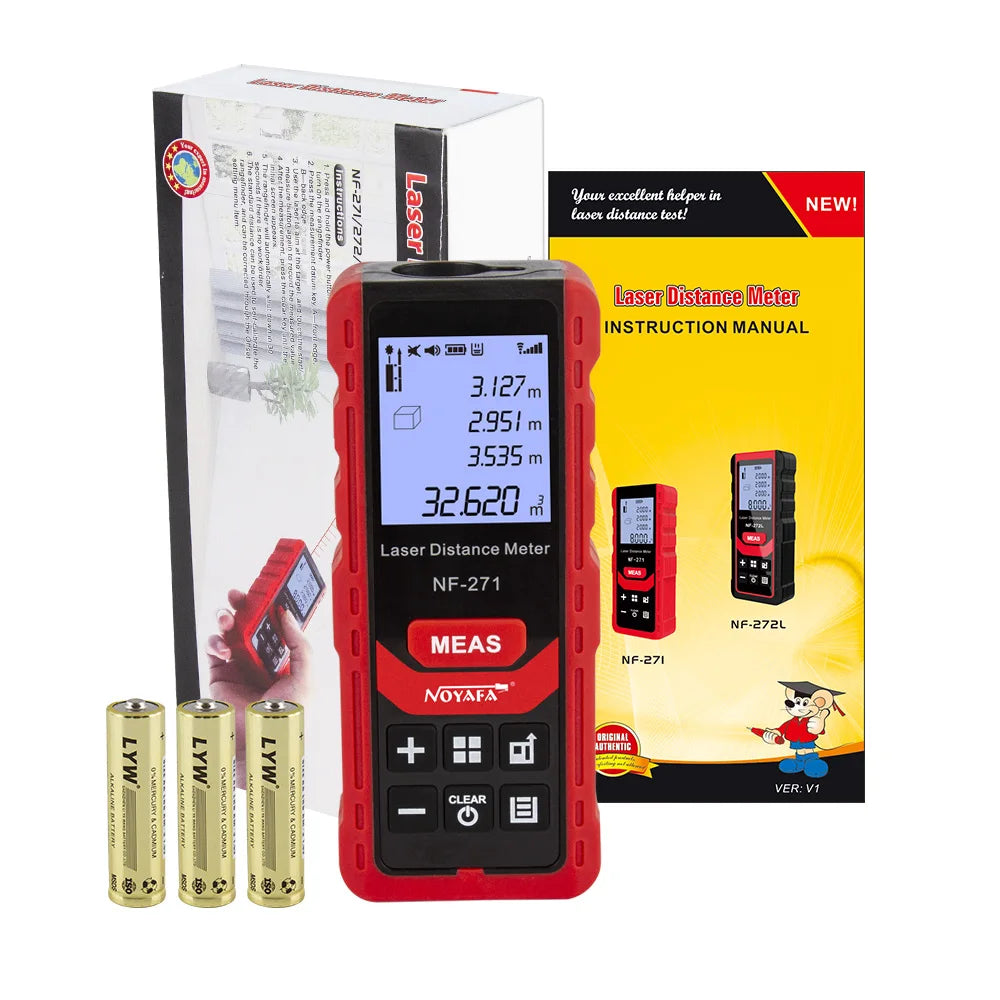 Laser Distance Range Finder Measure Device Digital Ruler Test Tool