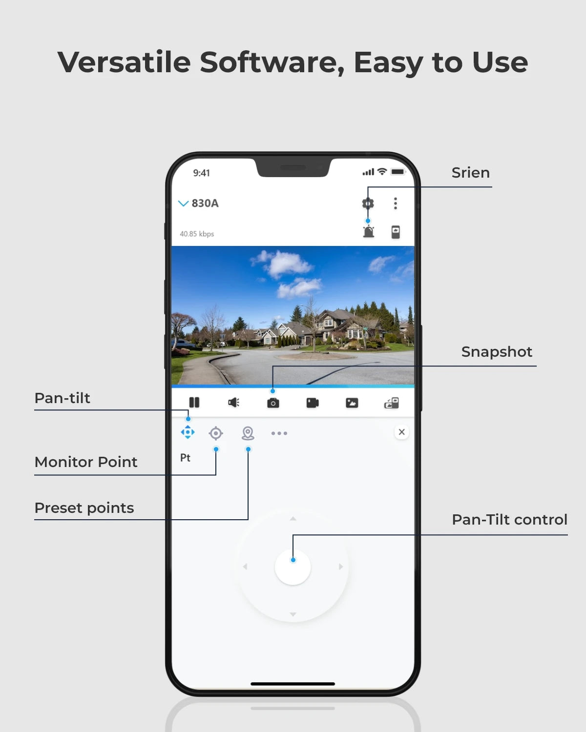 Camera Outdoor, Auto Tracking, Smart Detection Surveillance Cameras