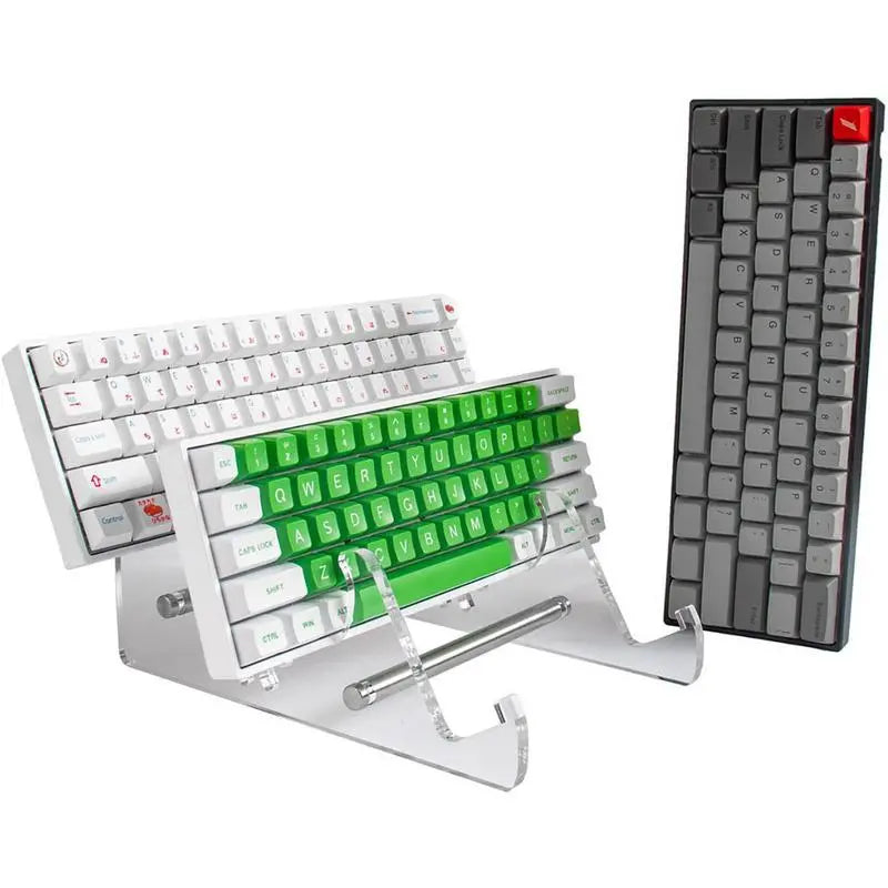 3 Tiers Transparent Acrylic Stand Mechanical Keyboard Rack Display