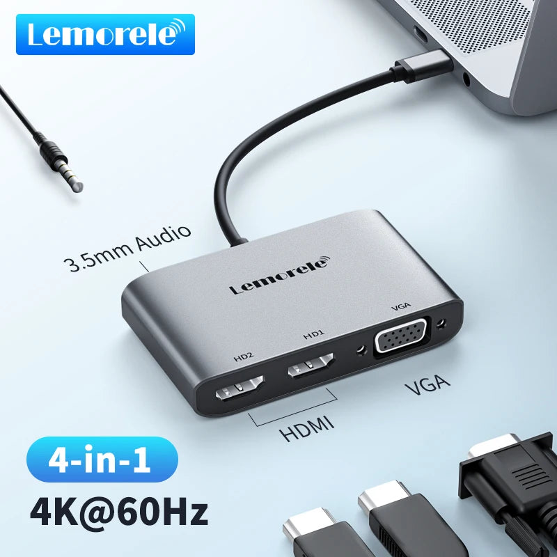 2 Port USB Dual Docking Station Macbook Laptop Phone