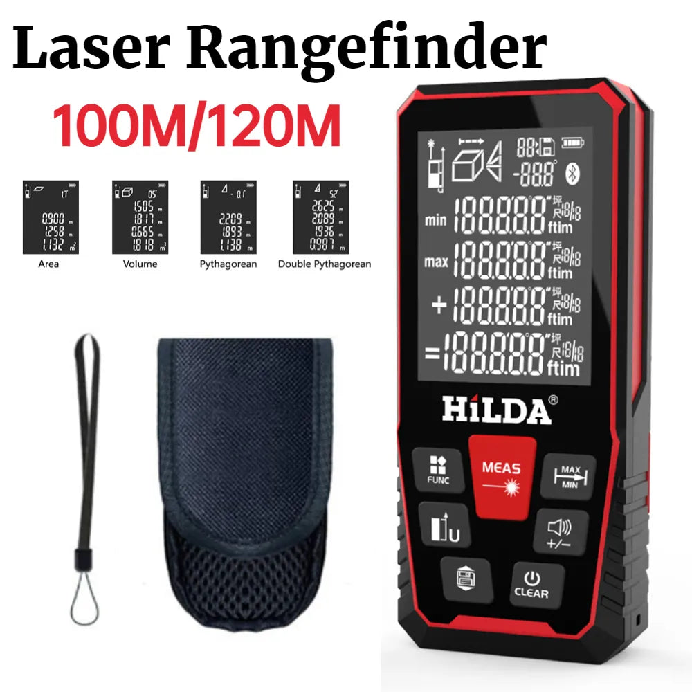 Digital Tape Measure ,120M Laser, Distance Meter ,Ruler Test Tool
