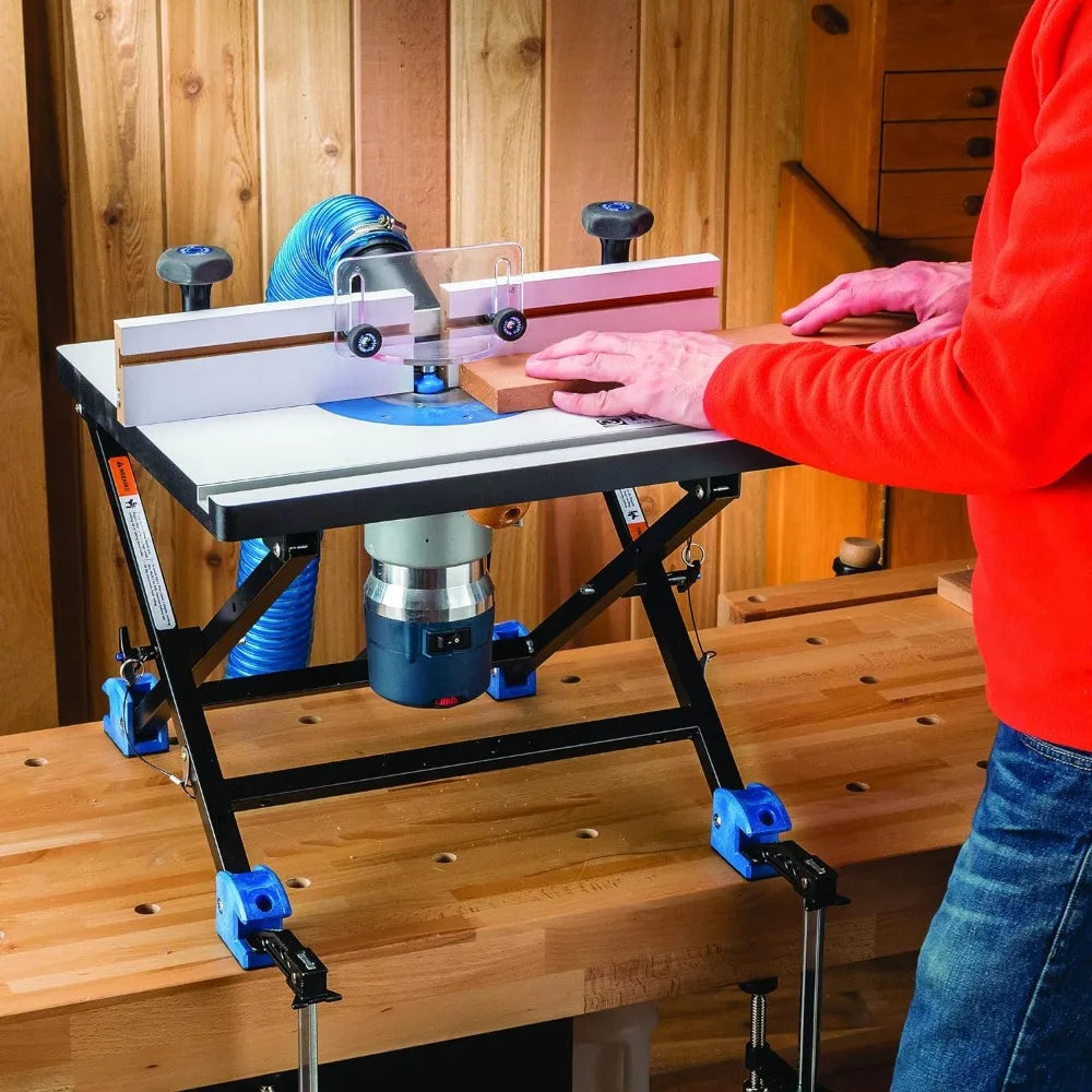 Benchtop Router Table –Most Routers – Unique Base Design