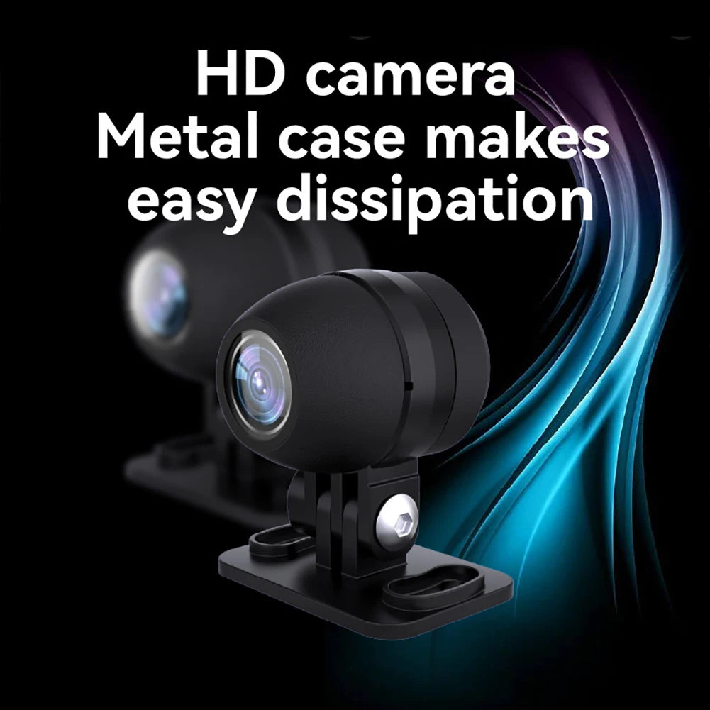 5 Inch Motorcycle GPS Navigator 1080P Wireless Carplay Android Auto Adapter G-Sensor Motorcycle DVR Monitor Dash Cam TPMS Sensor