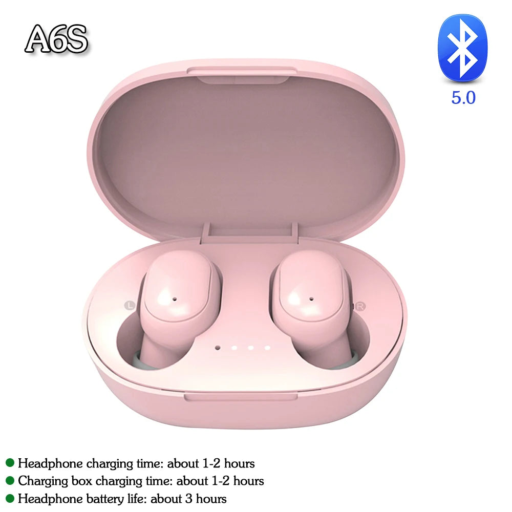 Wireless Stereo Earphones Waterproof Bluetooth-Compatible Gaming, Headsets Noise Reduction