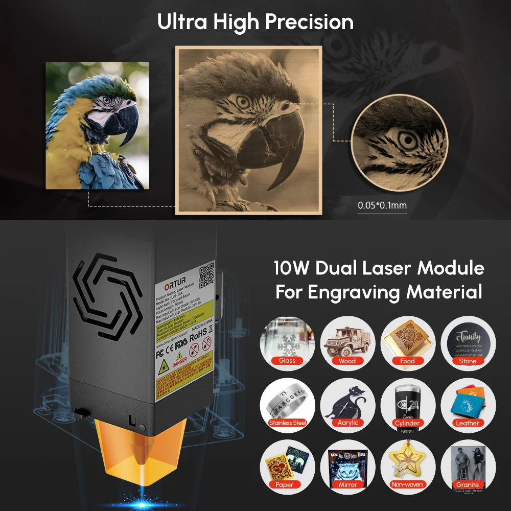 Laser Master Table Lase Engraver Cutter Woodworking, Powerful Wood Metal
Engraving