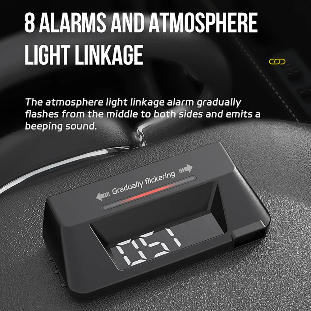 Car Head Display, OBD2 Driving Computer Temperature Speedometer Head-up