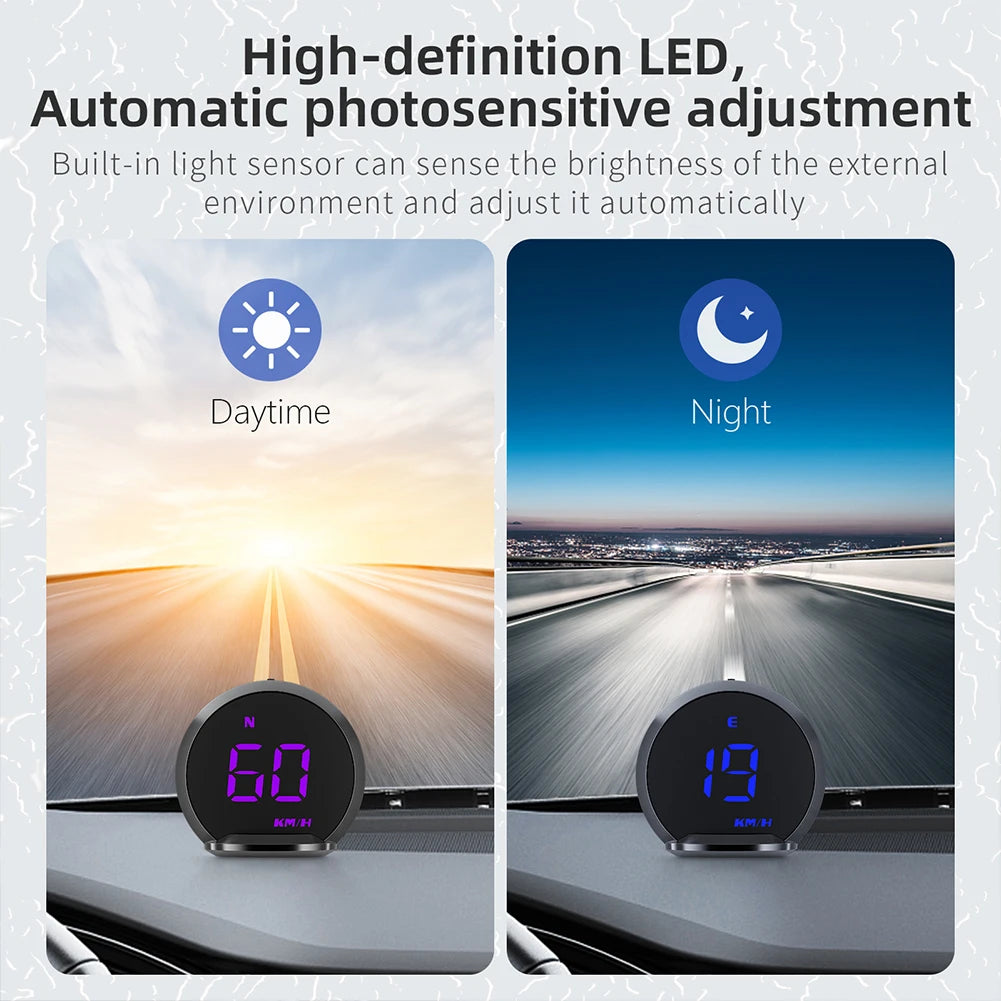 Speedometer Display Car LCD GPS Speed Detector for All Cars