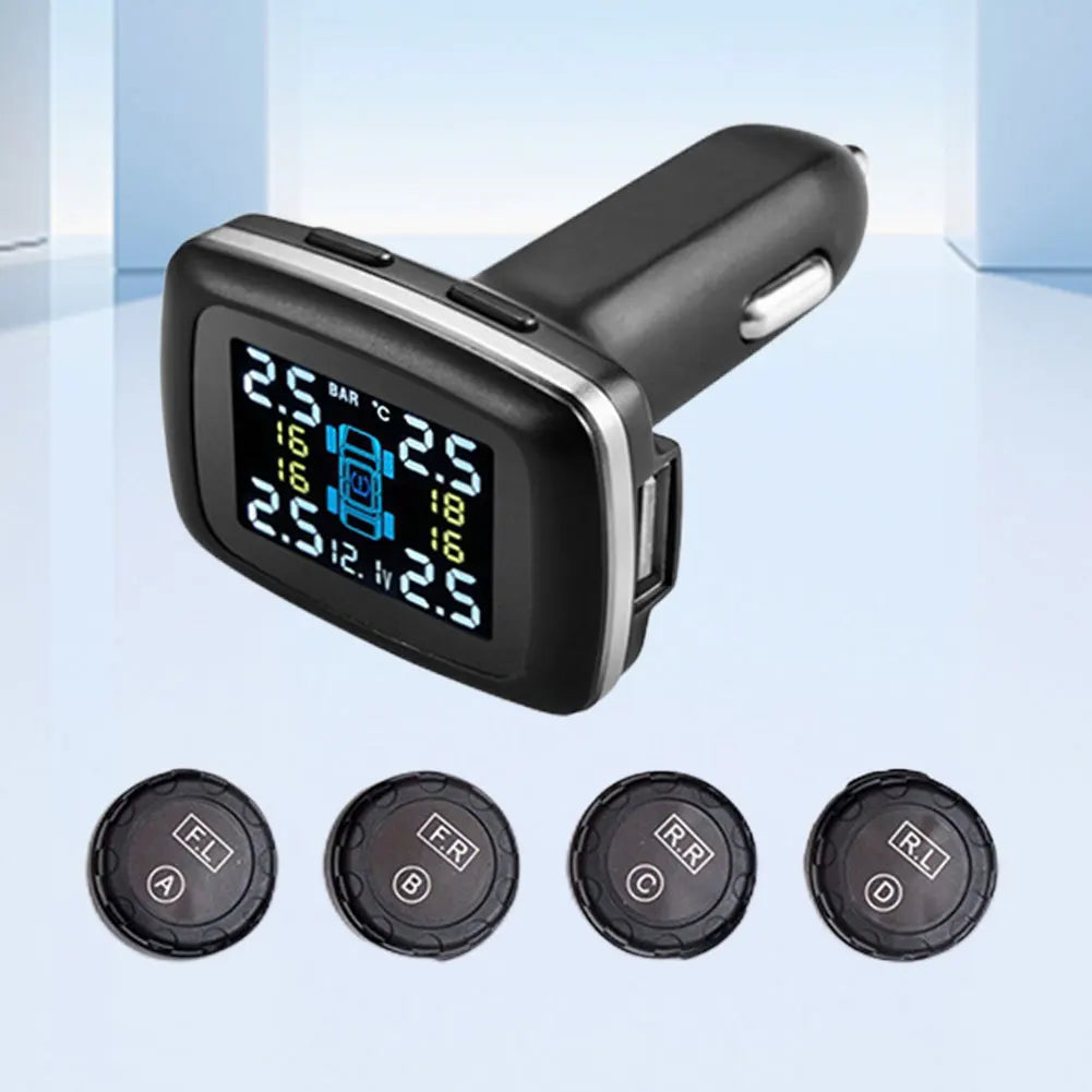 Tire Pressure Cigarette Lighter TPMS