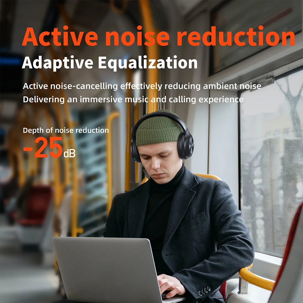 Wireless headphones, Earphone Bluetooth, Noise Cancellation r