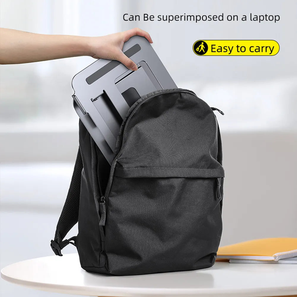 Adjustable Laptop Stand Aluminum Alloy, Foldable Cooling for MacBook