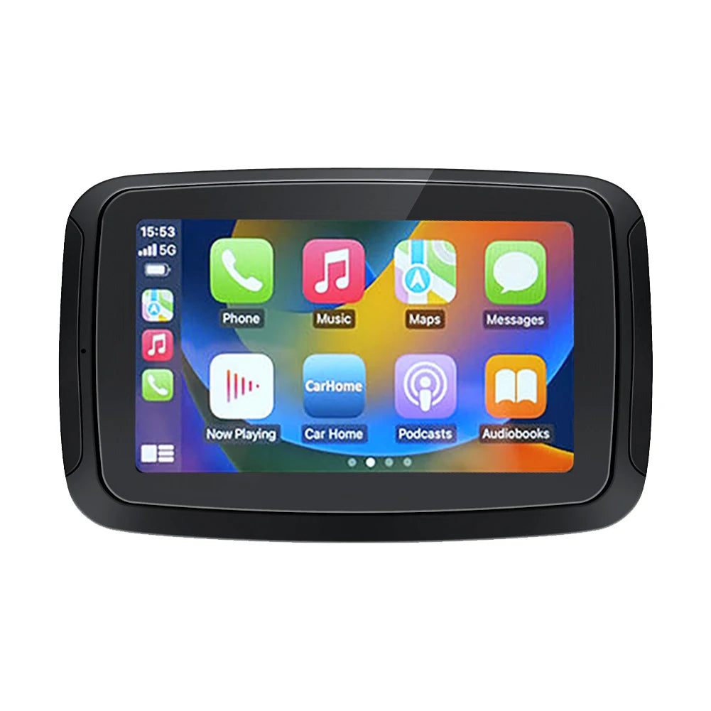 5 Inch Motorcycle GPS Navigation Waterproof Motorcycle CarPlay Display Screen